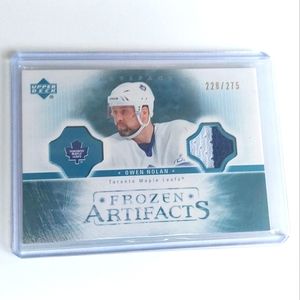 Owen Nolan Toronto Maple Leafs Frozen Artifacts Game-Used Jersey Card 228/275